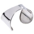 Sterling Silver Center Tapered Cuff Bracelet