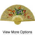 Butterflies/ Flowers Large Decorative Fan