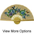 Birds and Flowers Large Decorative Fan