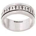 Sterling Silver Cross Spinner Ring