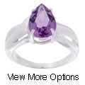 Sterling Silver Genuine Gemstone Ring