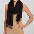 Himalaya Trading Co. Black Pashmina & Silk Shawl