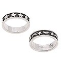 Sterling Silver Moon and Star Ring (Two Options)