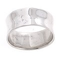Sterling Silver Concave Pipe Ring
