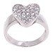Sterling Silver CZ Heart Ring