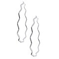 Sterling Silver Wave Hoop Earrings