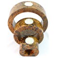 (Set of 3) Mango Wood Nesting Candleholders (Thailand)