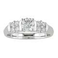 14k White Gold 3/4ct TDW Round Diamond Engagement Ring (H-I, I1)