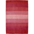 Hand-tufted Red Stripes Wool Rug (5' x 8')