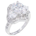 Sterling Silver CZ Designer Ring