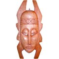 Hand-carved Horn Mask (Ghana)
