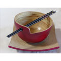 Bamboo Bowl, Plate & Chopstick Set (Vietnam)