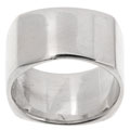 Sterling Silver 12-mm Outer Square Ring