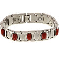 Stainless Steel Mahogany Obsidian Magnetic Bracelet