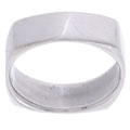 Sterling Silver 7-mm Outer Square Ring