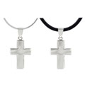 Sterling Silver High Polish Cross Necklace