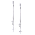 Sterling Silver Dangle Cross Earrings