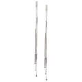Sterling Silver Long Snake Bead Earrings