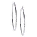 Sterling Silver Large Hoop Earrings