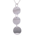 Italian Sterling Silver Three Disc Pendant