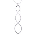 Italian Sterling Silver Oval Necklace