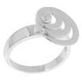 Sterling Silver Circles Fidget Ring