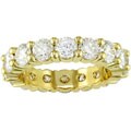 18k Gold 4 1/4 ct TDW Round Diamond Eternity Band (F-H, SI2-SI3)