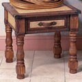 Wood & Wicker Side Table (India)