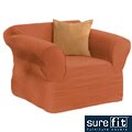 Sure Fit Tailored Wrap Suede Chair Slipcover