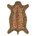 Hand-tufted Leopard-cut Wool Rug (5' x 8')