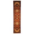 Heritage Heriz Red/ Navy Wool Runner (2'3 x 12')