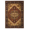 Hand-tufted Heritage Red/ Black Wool Rug (4' x 6')