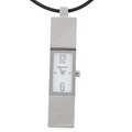Pierre Lannier Polished White Dial Time Pendant