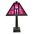 Mission-style Purple Mica Desk Lamp