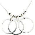 Sterling Silver Circles Necklace