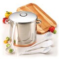 12 Qt Revere Copper Bottom w/Chicago Cutlery Cutting Board