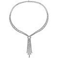 18k White Gold 6.52ct TDW Diamond Drop Necklace