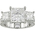 Platinum 6.49ct TDW Diamond Anniversary Ring