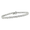 10Kt White Gold Diamond Bracelet (1 TDW, I-J, I2-3)