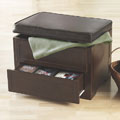 Espresso Media Storage Ottoman