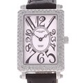 Charles Hubert Unisex White Dial Diamond Watch