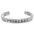 Silver 'Princess' Adjustable Baby Cuff Bracelet