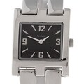 Pierre Lannier Square Black Dial Half Bangle Watch