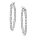 14k Gold 1/4ct TDW Diamond Mini Hoop Earrings ( I-J, I1-I2 )