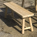 Rustic Adirondack Cedar Dining Bench
