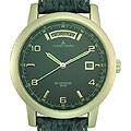 Jacques Lemans Men's Blue Dial Leather Strap Watch