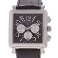 Charles Hubert Black Dial Square Chronograph Watch