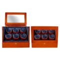 Six-slot Oak Finish Watch Winder