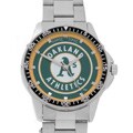 Oakland Athletics Men's Coach Series Steel Watch