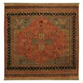 Hand-knotted Gabeh Collection Wool Rug (5'6 x 8'6)